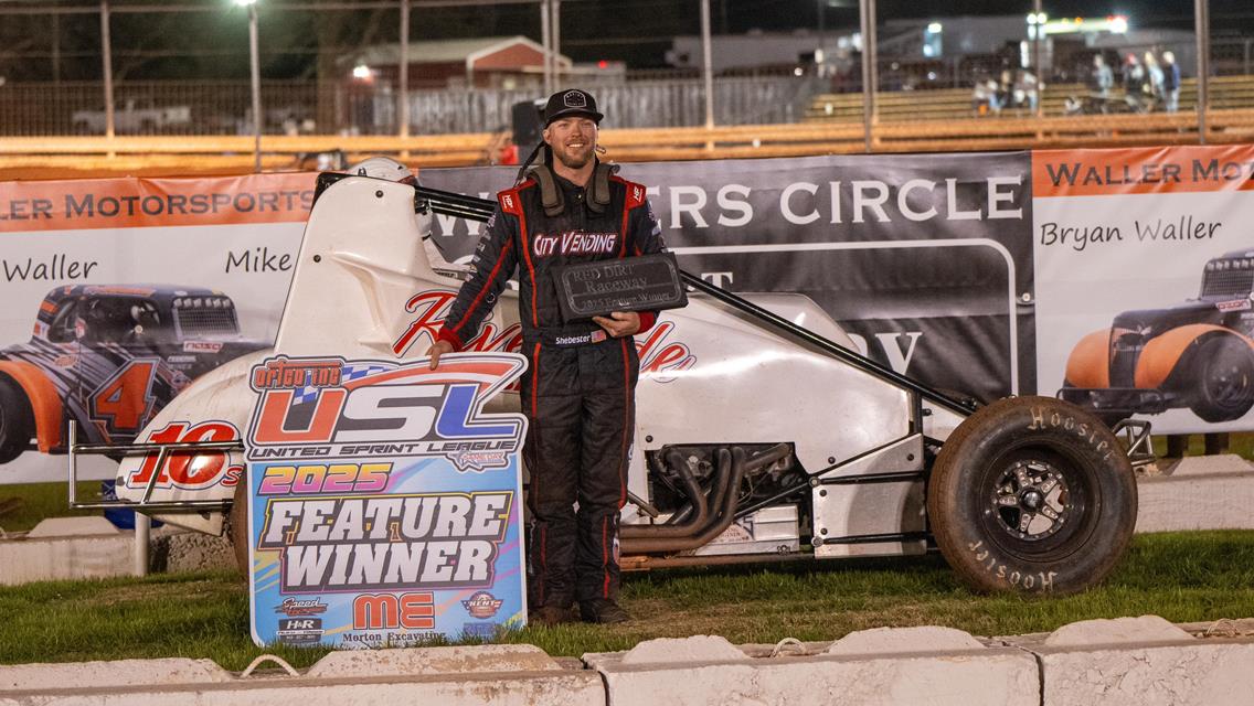 Shebester wins USL season opener at Red Dirt Raceway