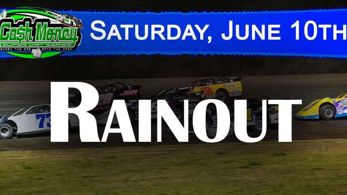Unfavorable Forecast Hinders Saturday, June 10th Event at Lake Ozark Speedway