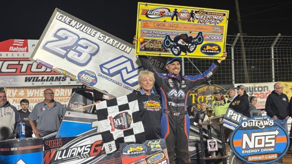 Dietz Leads Posse Podium Sweep Of Outlaws In Williams Grove Open Prelim