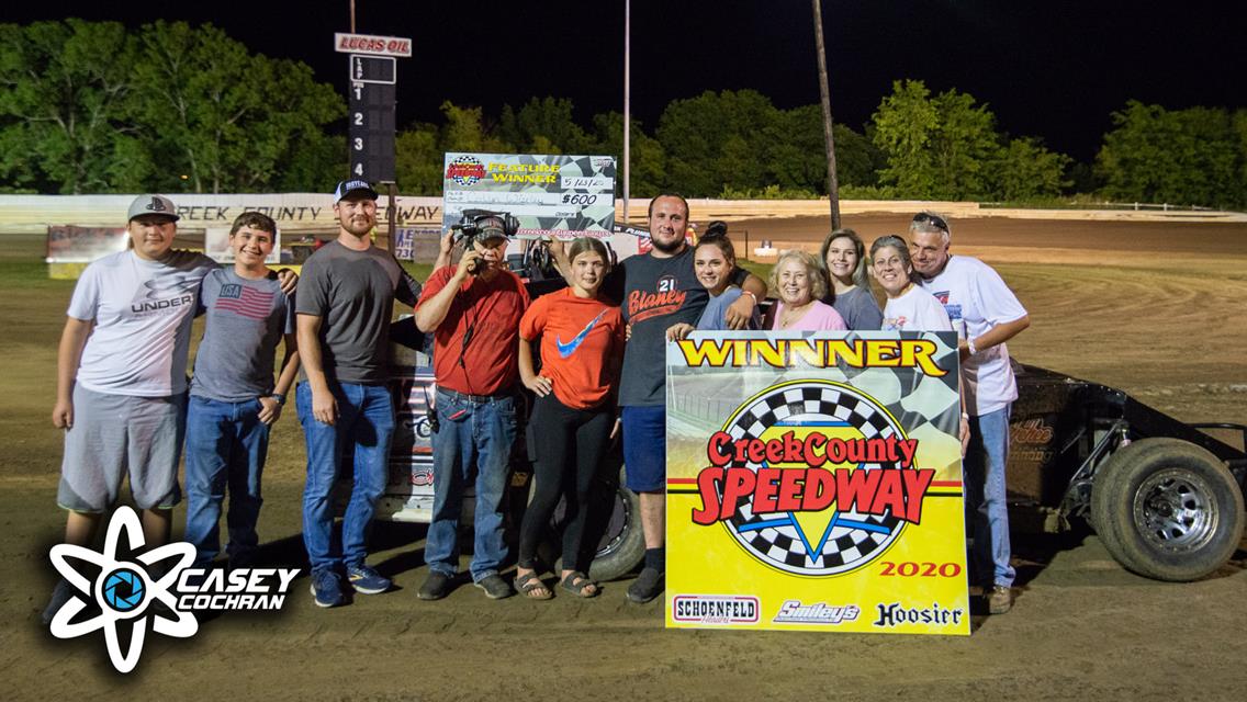 Clark, Wiseley, Lacy, McSperitt, And Kilmer Find Victory In Creek County Speedway’s Return To Racing