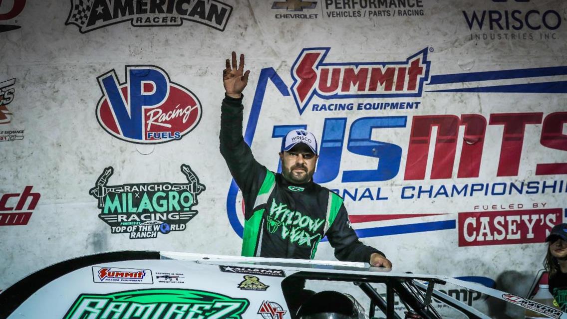 Ramirez flies USMTS checkers at Lucas Oil Speedway