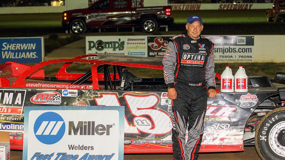 Francis Tops Jackson 100 Qualifying at Brownstown
