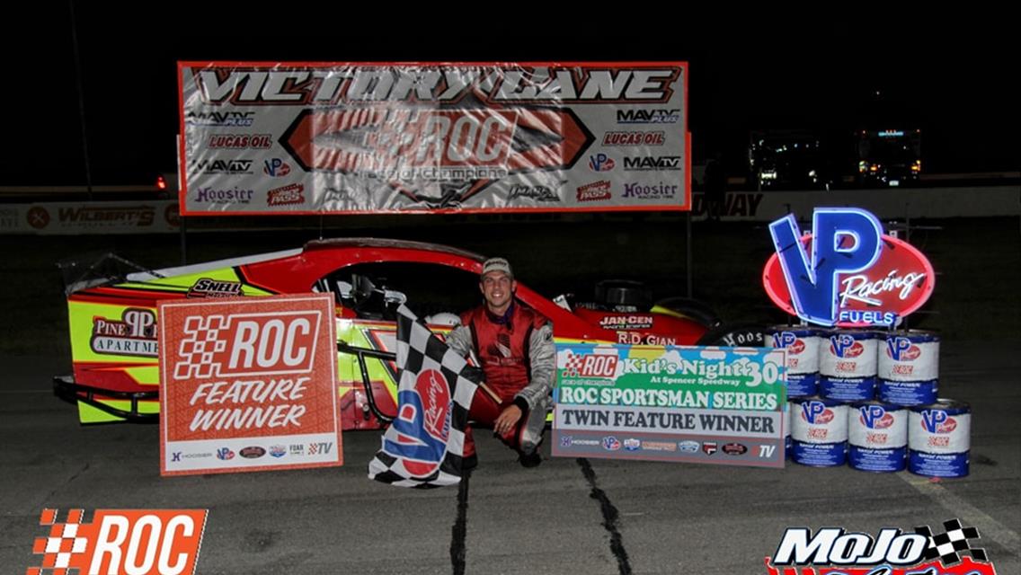 SHAWN NYE WINS ONE AND TAKES THE OVERALL VICTORY IN TWIN 30-LAP FEATURES AT SPENCER SPEEDWAY
