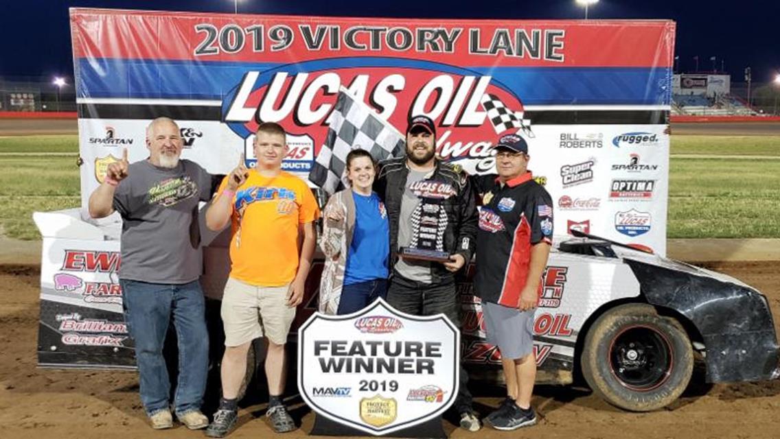 Frazon earns Street Stocks feature win in Lucas Oil Speedway headliner as midseason champs crowned