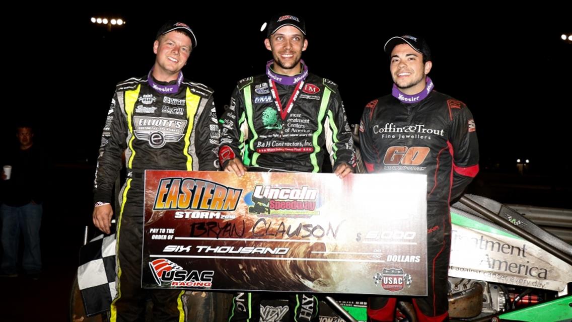 Clauson Captures Lincoln; Goes 2 For 2 in Eastern Storm