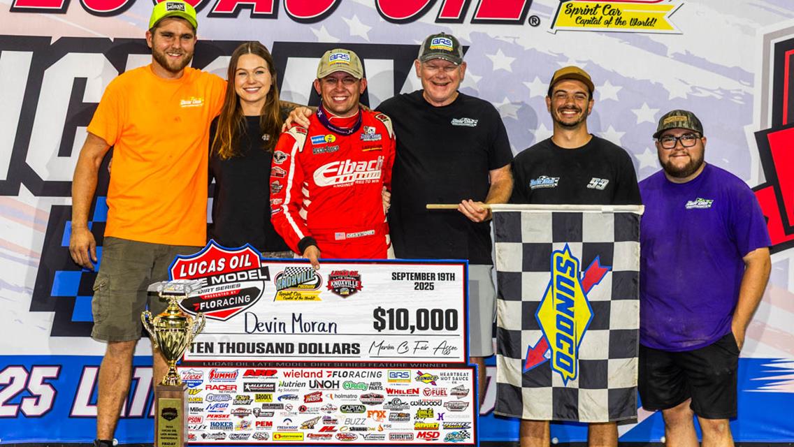 Moran Earns First Career Win at Knoxville in Friday Preliminary