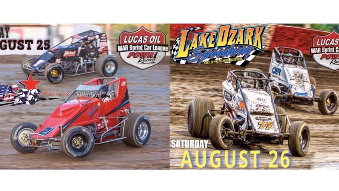 POWRI LUCAS OIL WAR SPRINTS PREP FOR TWO DAY WEEKEND - NEW RACETRACK ADDED