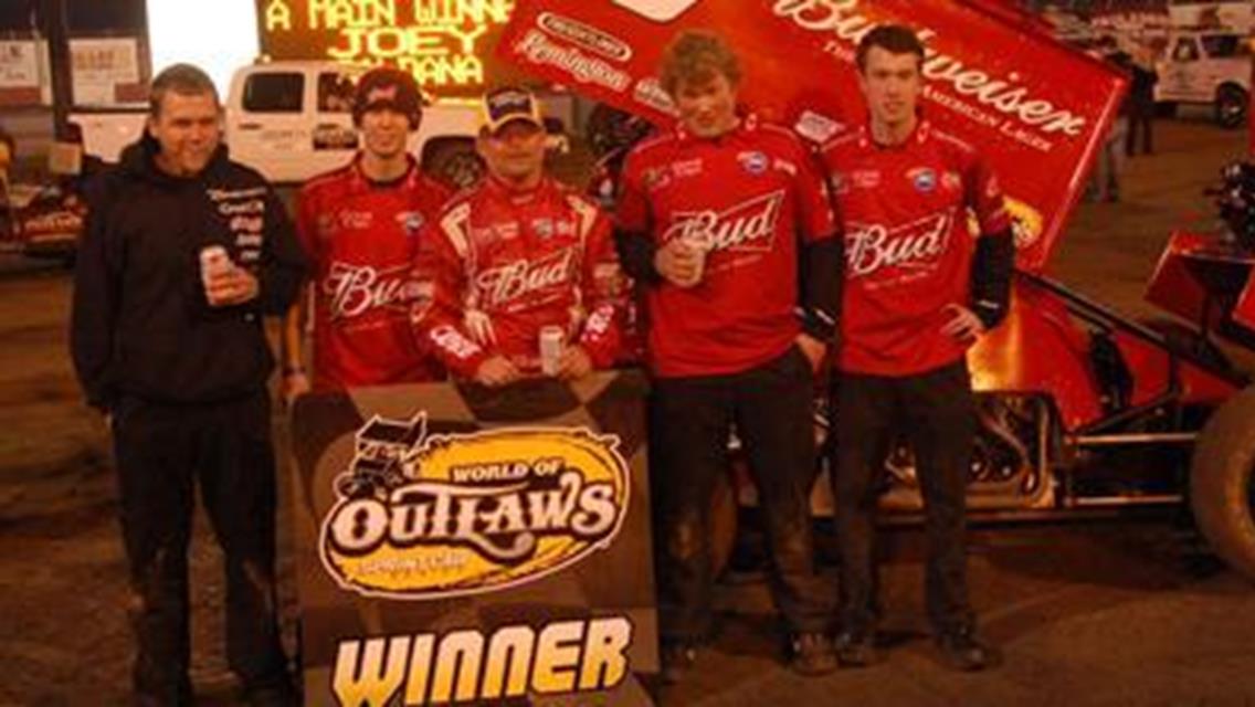 Second No More: Joey Saldana Scores First Win of 2010 at Thunderbowl Raceway