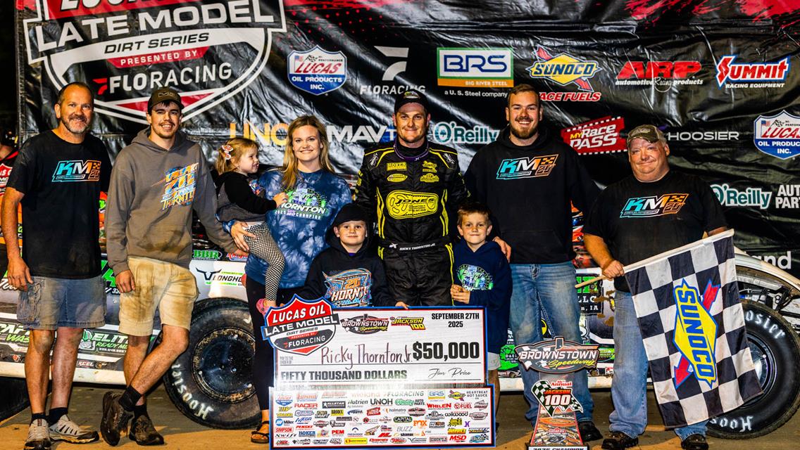 Brownstown Speedway (Brownstown, IN) – Lucas Oil Late Model Dirt Series – Jackson 100 – September 26th-27th, 2025. (Heath Lawson photo)