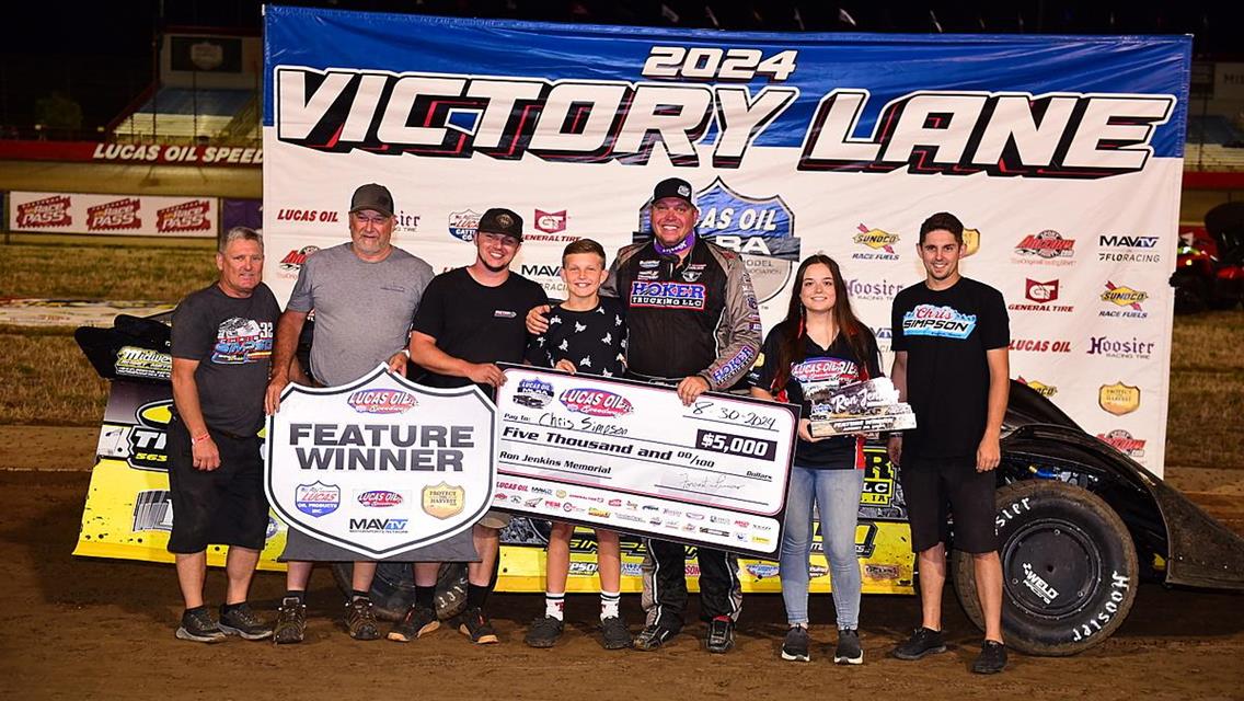 Chris Simpson Charges To Opening Night Win In 10th Annual Ron Jenkins Memorial