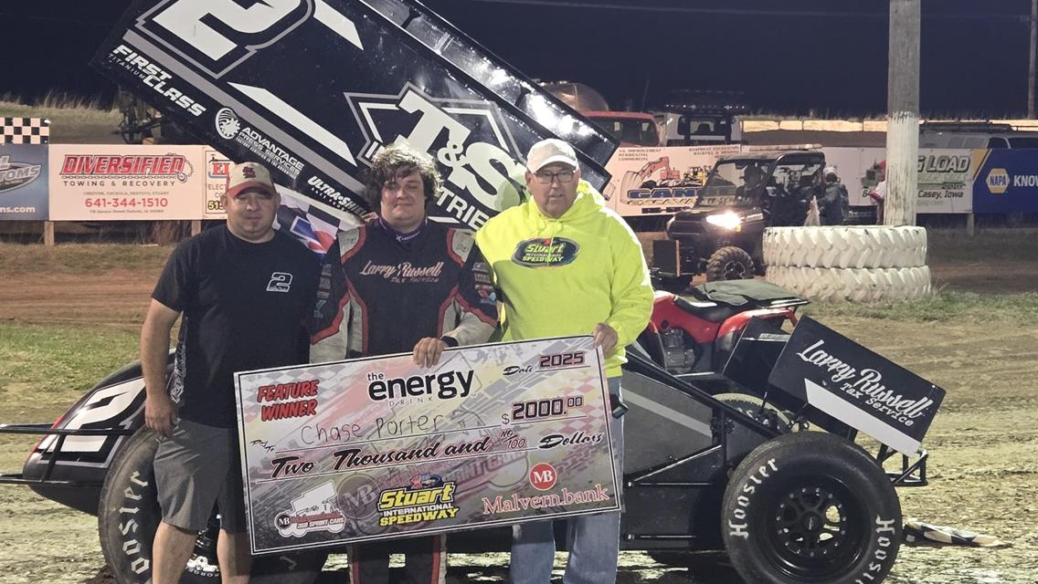 Chase Porter Wins Sprint invaders/Malvern Bank Showdown in Stuart!