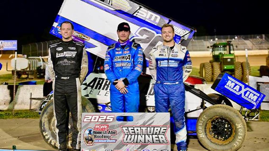 Noah Gass Gains Victory with POWRi 410 Outlaw Sprints at Lake Ozark Speedway