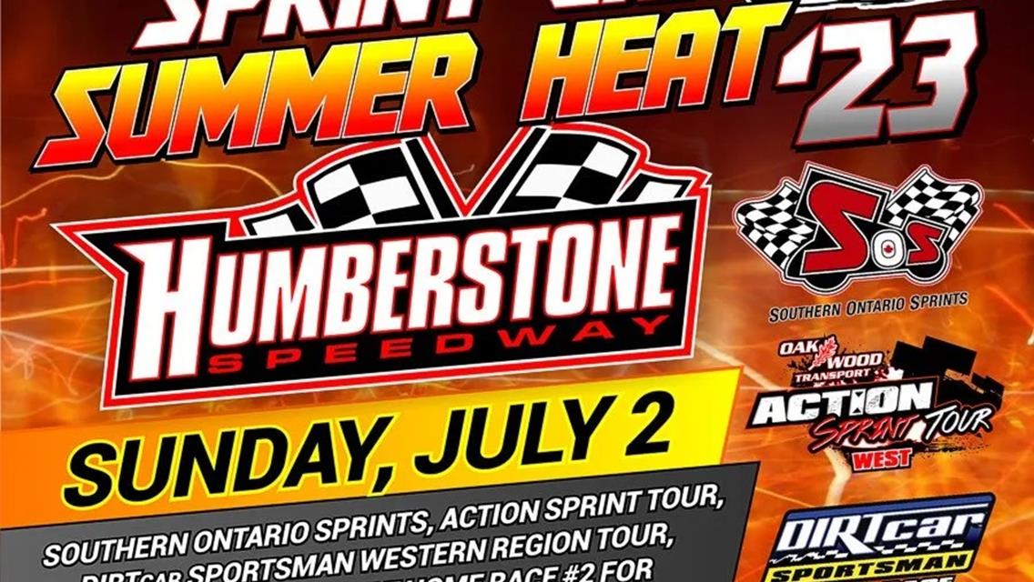 INCLEMENT WEATHER PUSHES BACK SPRINT CAR SUMMER HEAT ONE WEEK AT HUMBERSTONE