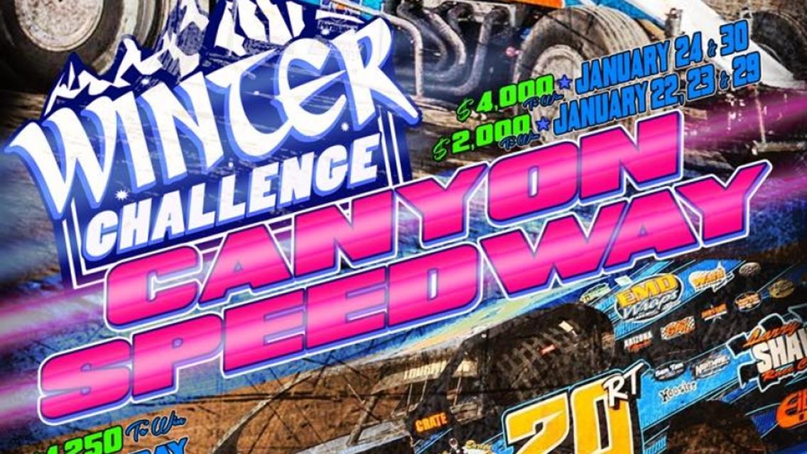 &quot;Winter Challenge&quot; at Canyon Available Live on Pay-Per-View This Friday &amp; Saturday
