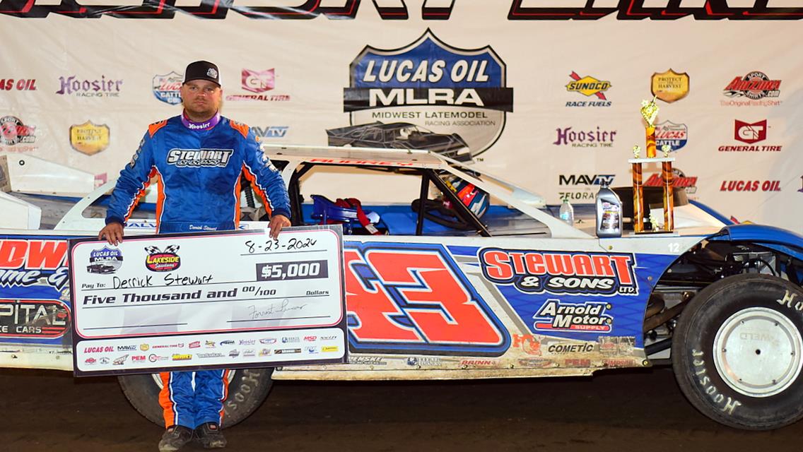 Derrick Stewart Soars To First Career Lucas Oil MLRA Win At Lakeside Speedway