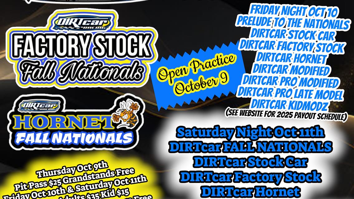 The 12th Annual DIRTcar Fall Nationals