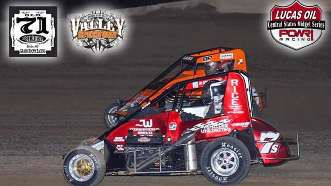 Old 71 and Valley Dates Approach for POWRi Central States Midgets