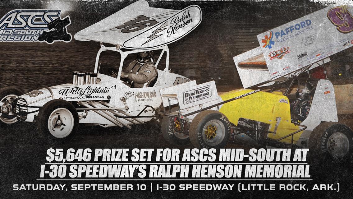 $5,646 Prize Set For ASCS Mid-South at I-30 Speedway’s Ralph Henson Memorial