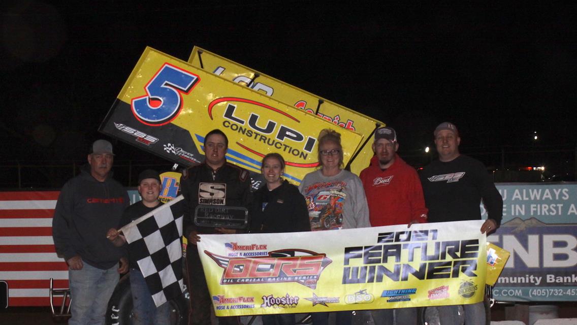 Lee ends drought with AmeriFlex / OCRS victory Sunday at Red Dirt Raceway