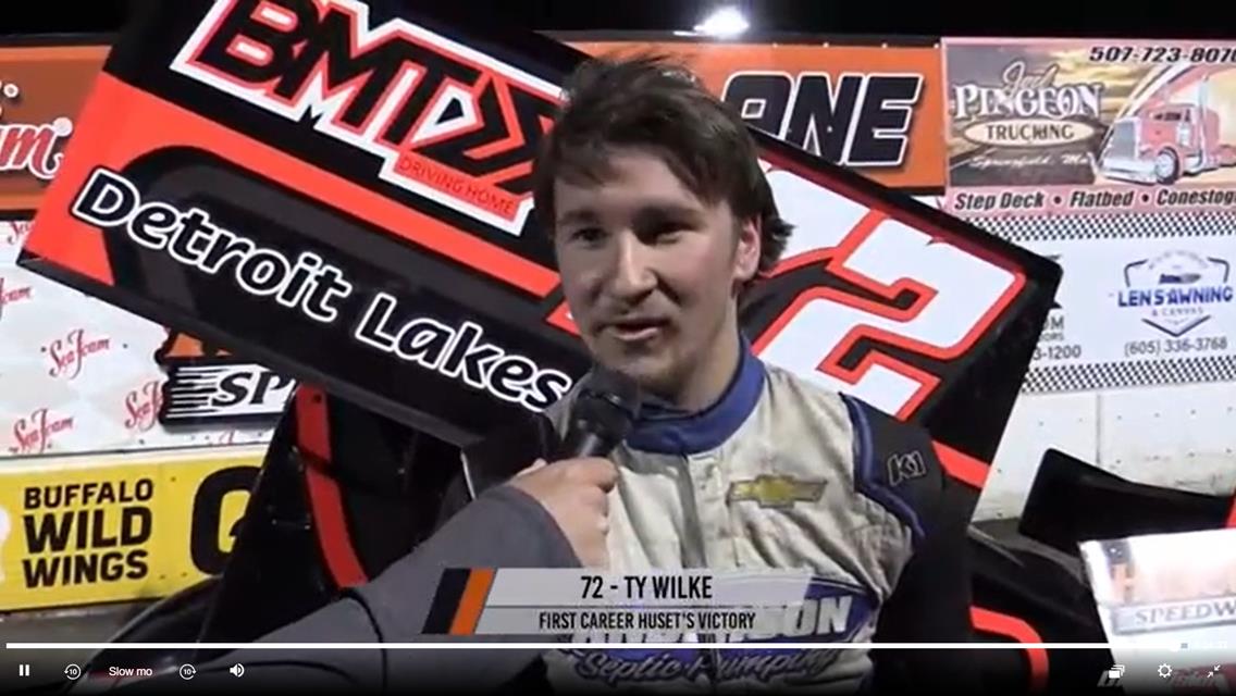 Wilke Gets First Win At Husets