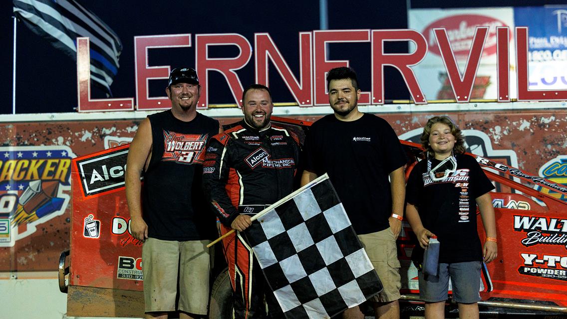 Quick Results- 7.28.23; Wolbert Takes Thrilling Modified Victory; Mother Nature Washes Out Final Three Features