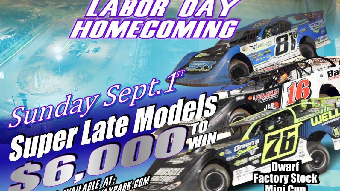 LABOR DAY SAM PUGH MEMORIAL &amp; DUCK RIVER RACEWAY PARK HOMECOMING