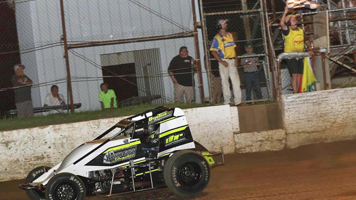 Nicholson charges to POWRi WAR victory at Spoon River Speedway