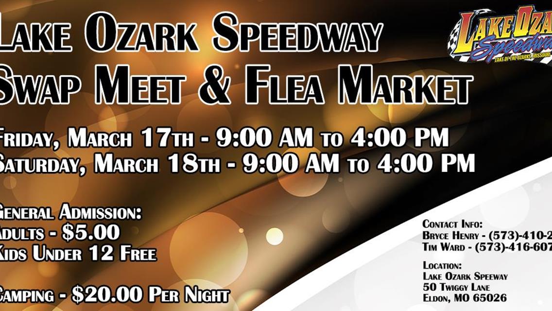 Lake Ozark Speedway Swap Meet &amp; Flea Market