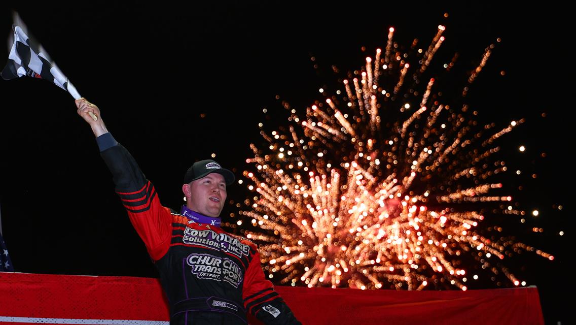 Bobby Pierce earned $20,000 in May 6&#39;s FloRacing Night in America presented by Kubota opener at La Salle (Ill.) Speedway.