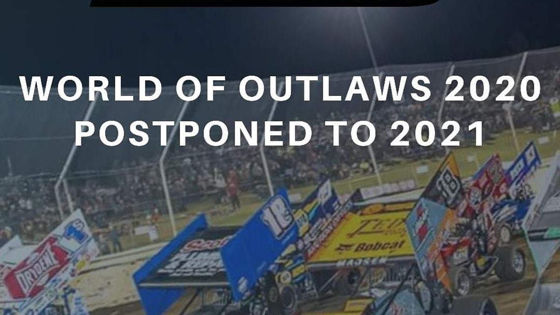 World of Outlaws 2020 postponed to 2021
