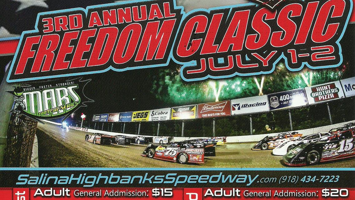 3rd Annual Freedom Classic July 1st and 2nd