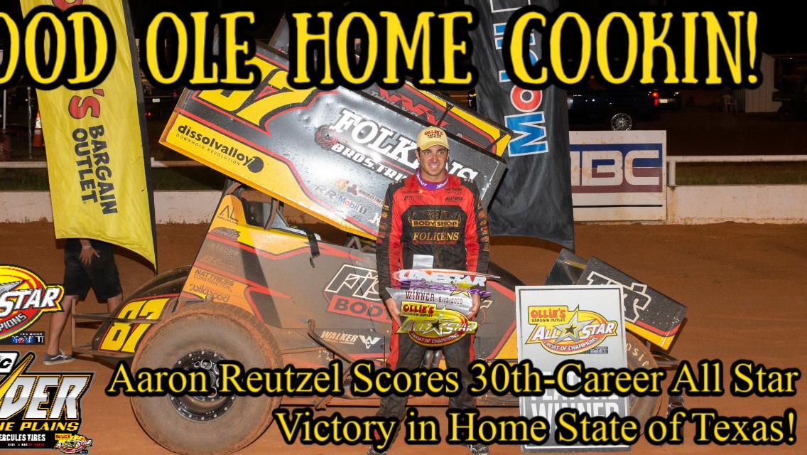 Aaron Reutzel earns 30th-career All Star victory during visit to Lonestar Speedway