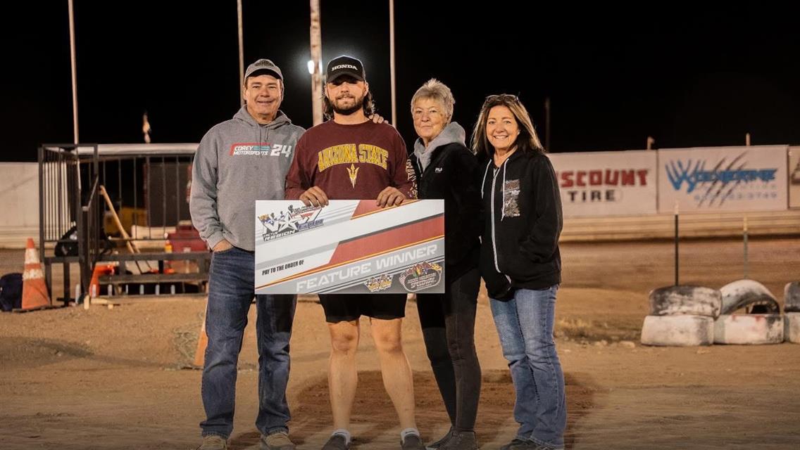 Corey, Ruth, and Porter Post NOW600 Cactus Region Victories on Friday Night at Adobe Mountain Speedway!
