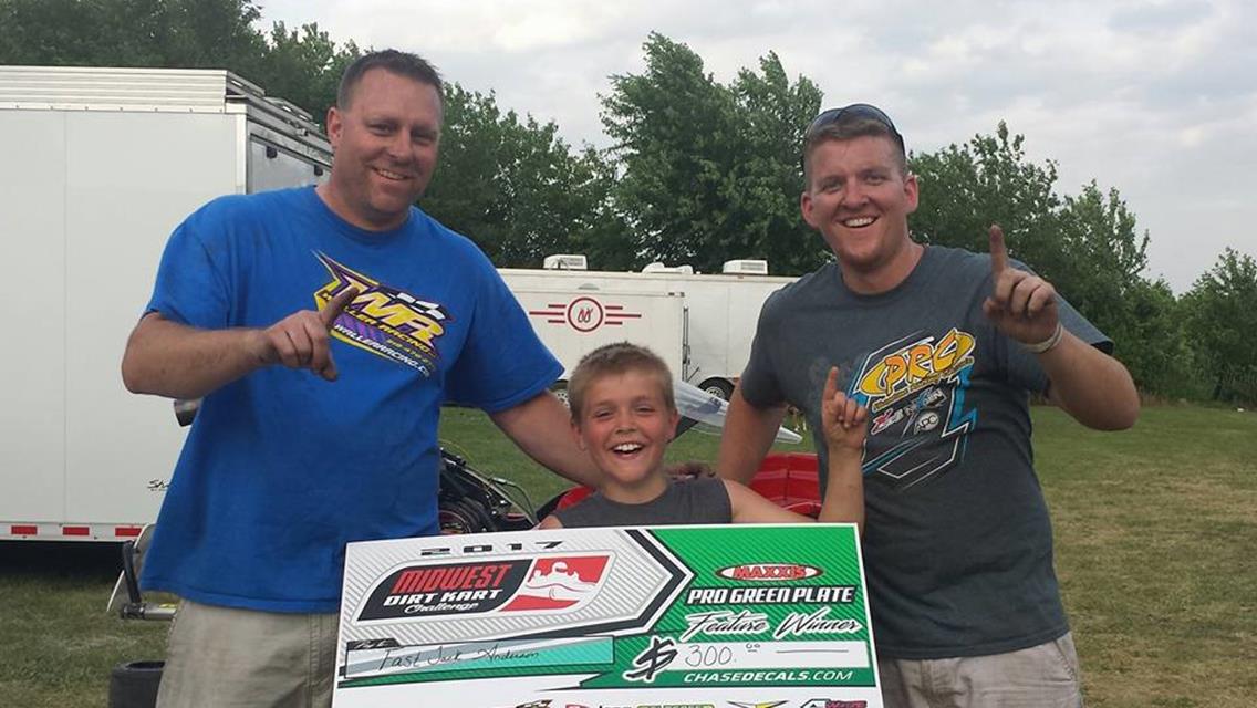 Fast Jack picking up another WIN at the Midwest Dirt Kart Challenge