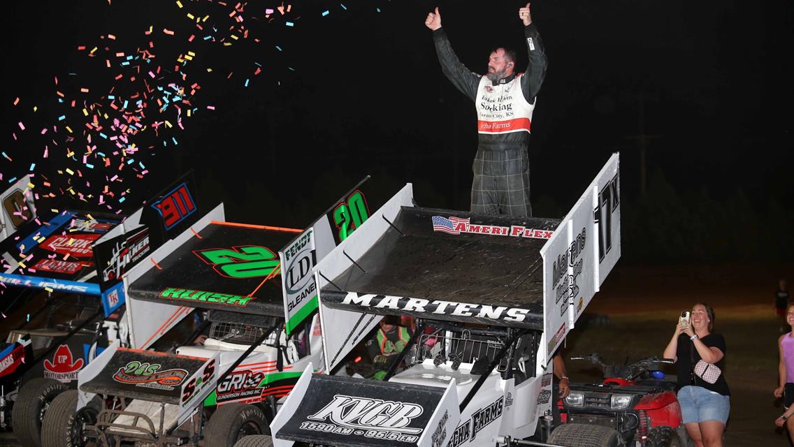 HARD WORK PAYS OFF: Jake Martens Holds of Jeremy Huish at Rush County; Wins 2024 Speedweek Tour