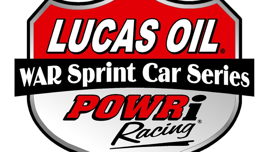 POWRi Partners with WAR Sprint Car Series, Lucas Oil Comes Aboard as Title Sponsor