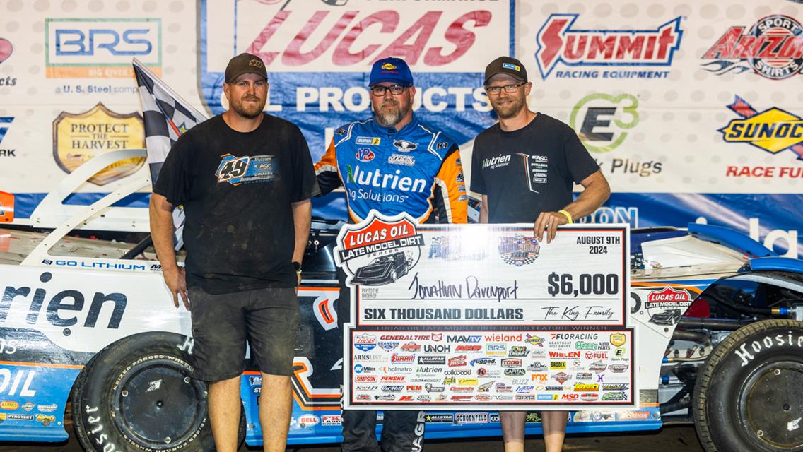 Pierce and Davenport Earn Friday Sunoco North/South 100 Preliminary Wins