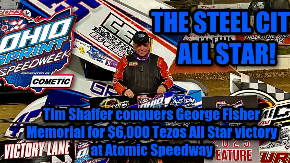 Tim Shaffer conquers George Fisher Memorial for $6,000 Tezos All Star victory at Atomic Speedway
