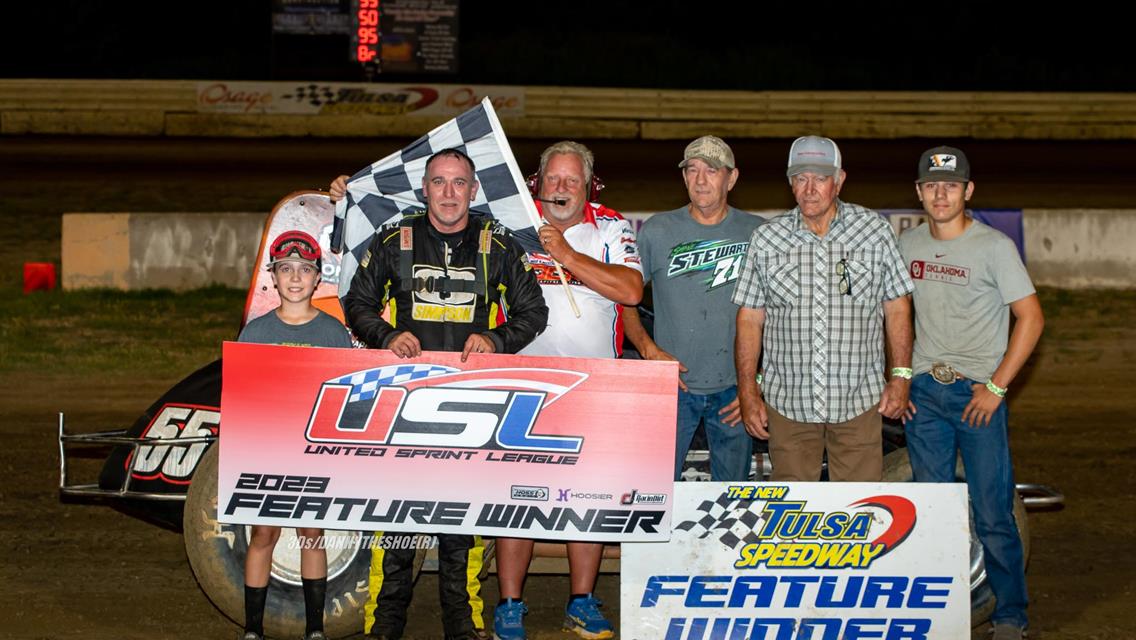 Johnny Kent Wins United Sprint League Debut at Tulsa Speedway!