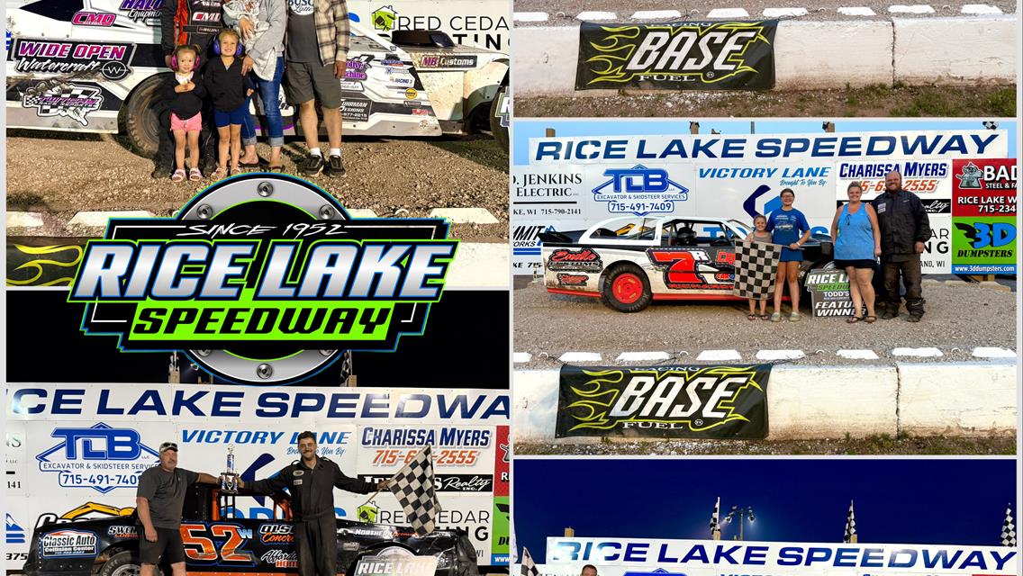 Parker Anderson DRC Winner at Rice Lake Speedway