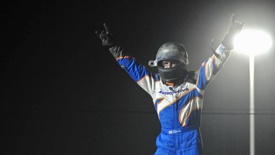 THE ROOKIE SCORES!  SCHULTZ TAKES CAREER FIRST BUMPER TO BUMPER IRA SPRINT VICTORY!