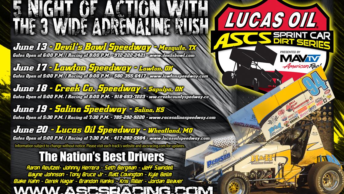 Looking Ahead: 2015 ASCS Sizzlin’ Summer Speedweek