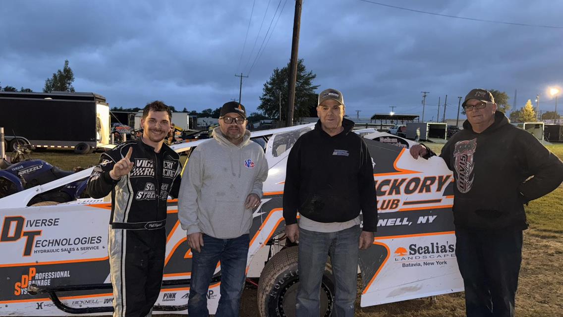 Rain Can’t Stop the Action at the Dirt Track at Genesee — But It Does Cut It Short
