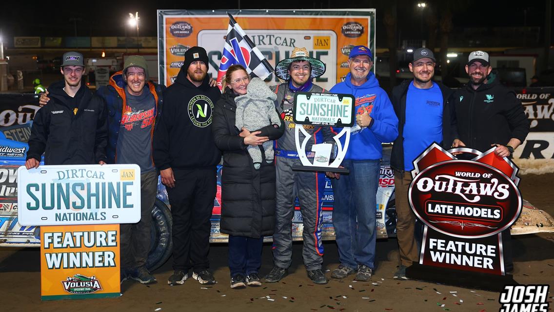 Volusia Speedway Park – World of Outlaw Late Model Series – DIRTcar Sunshine Nationals – January 24-25th, 2025. (Josh James Artwork)