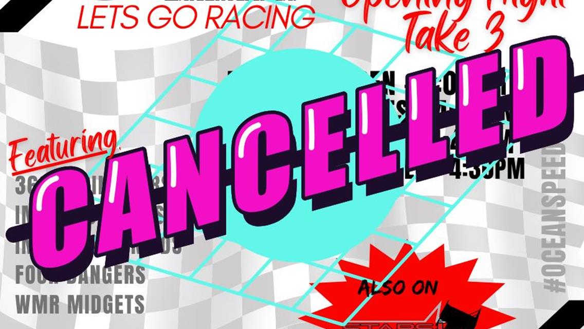 Friday - March 29 - Cancelled