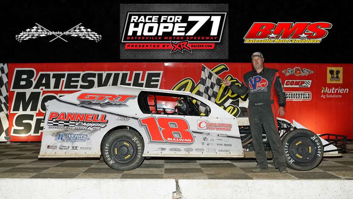 Sullivan scores preliminary victory, finishes fifth in Race for Hope 71 at BMS