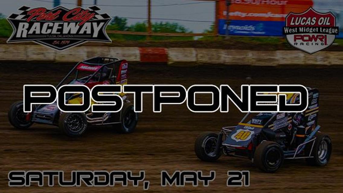 POWRi West Midget League Postpones Port City Raceway May 21st Appearance