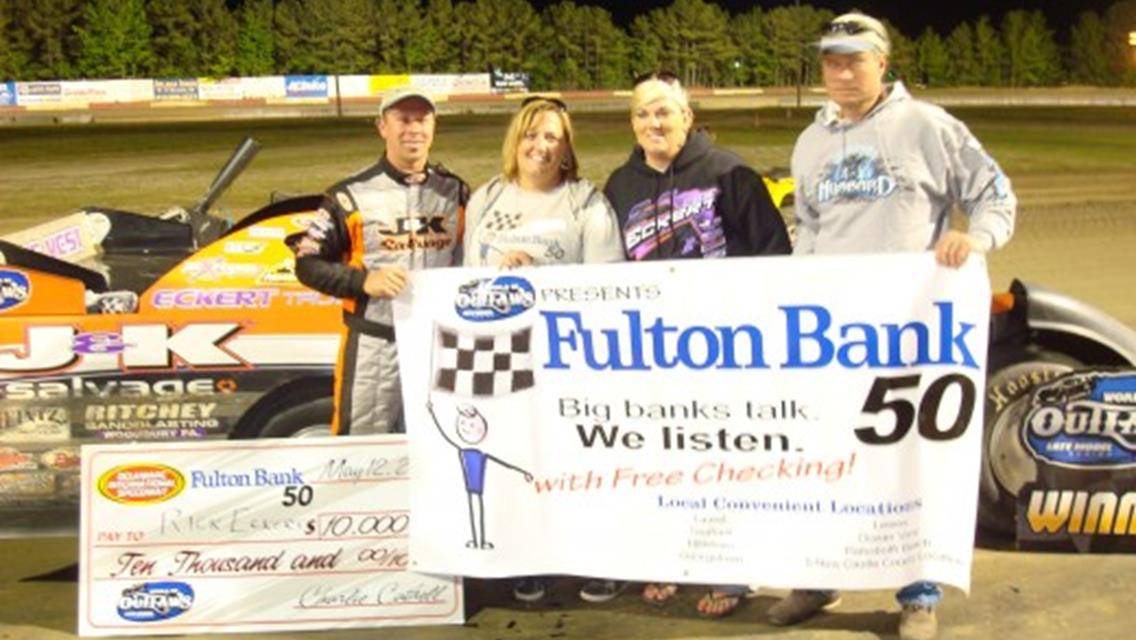 Fulton Bank to Sponsor â€œFulton Bank 50â€? for World of Outlaws Late Model at Delaware International Speedway