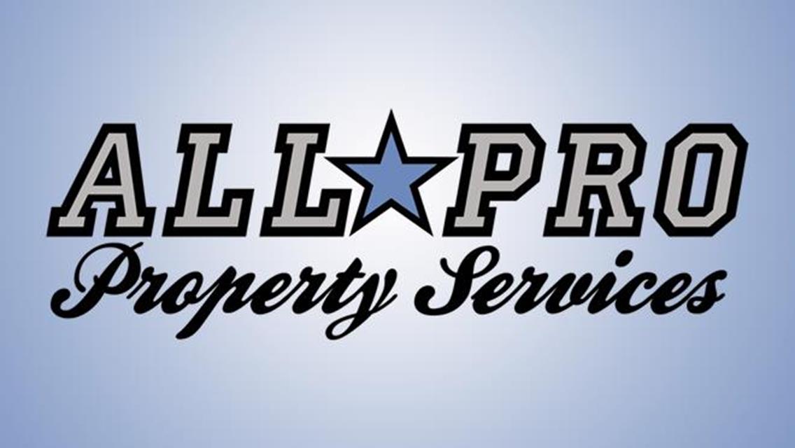 All Pro Property Services Increases Late Model And Street Stock Purses For Willamette Opener; $1000 To Win Late Models And $500 For Street Stocks