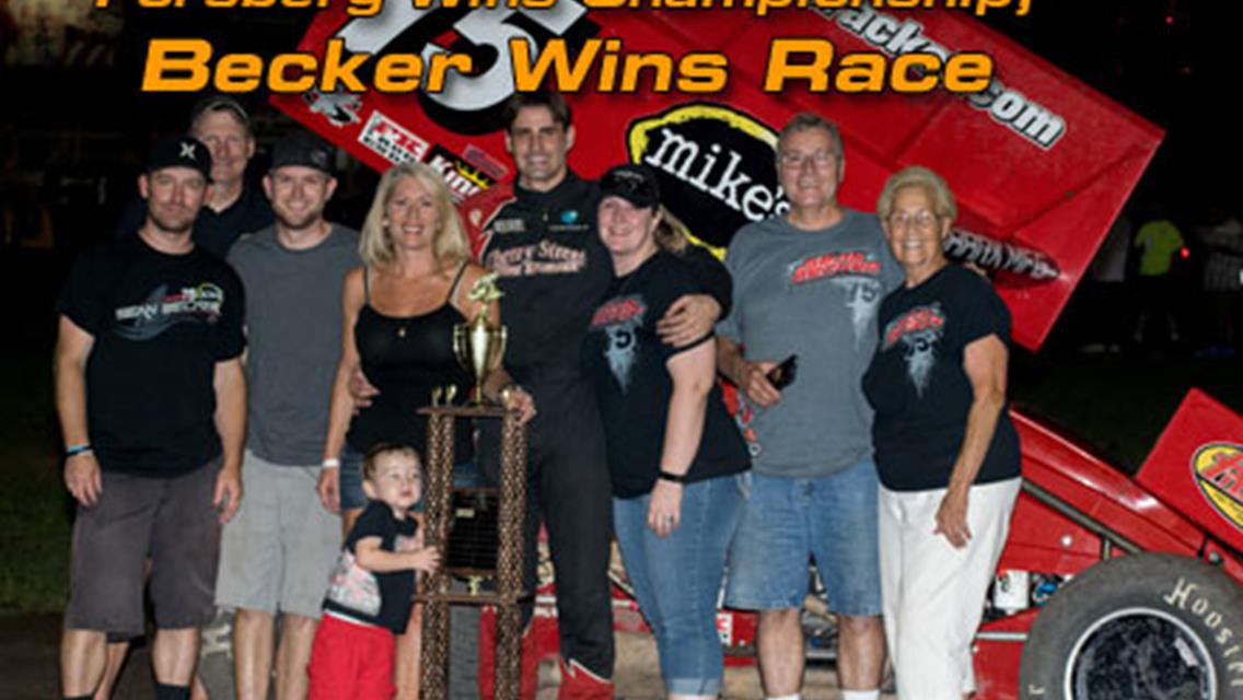 Forsberg Wins Championship; Becker Wins Race